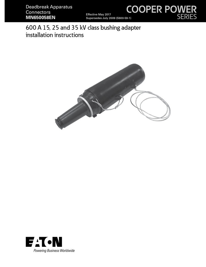 Eaton COOPER POWER SERIES installation instructions