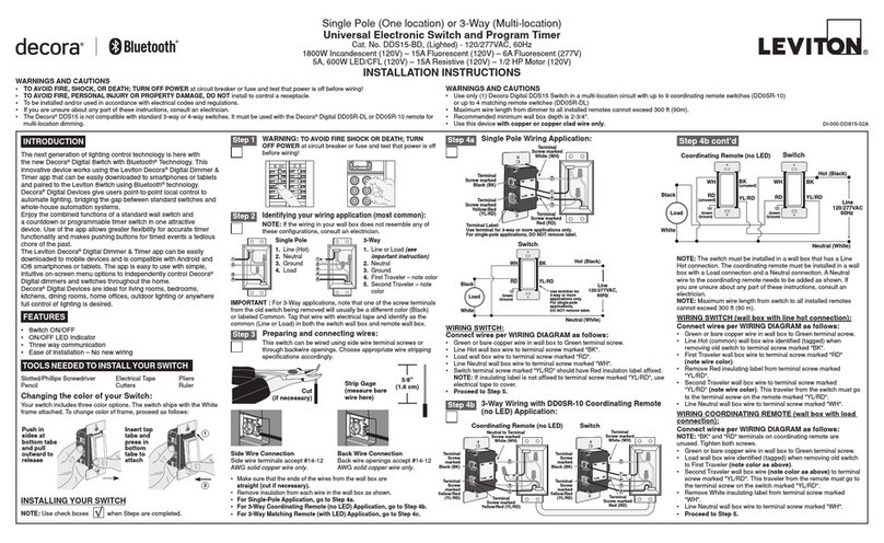 Leviton decora installation instructions