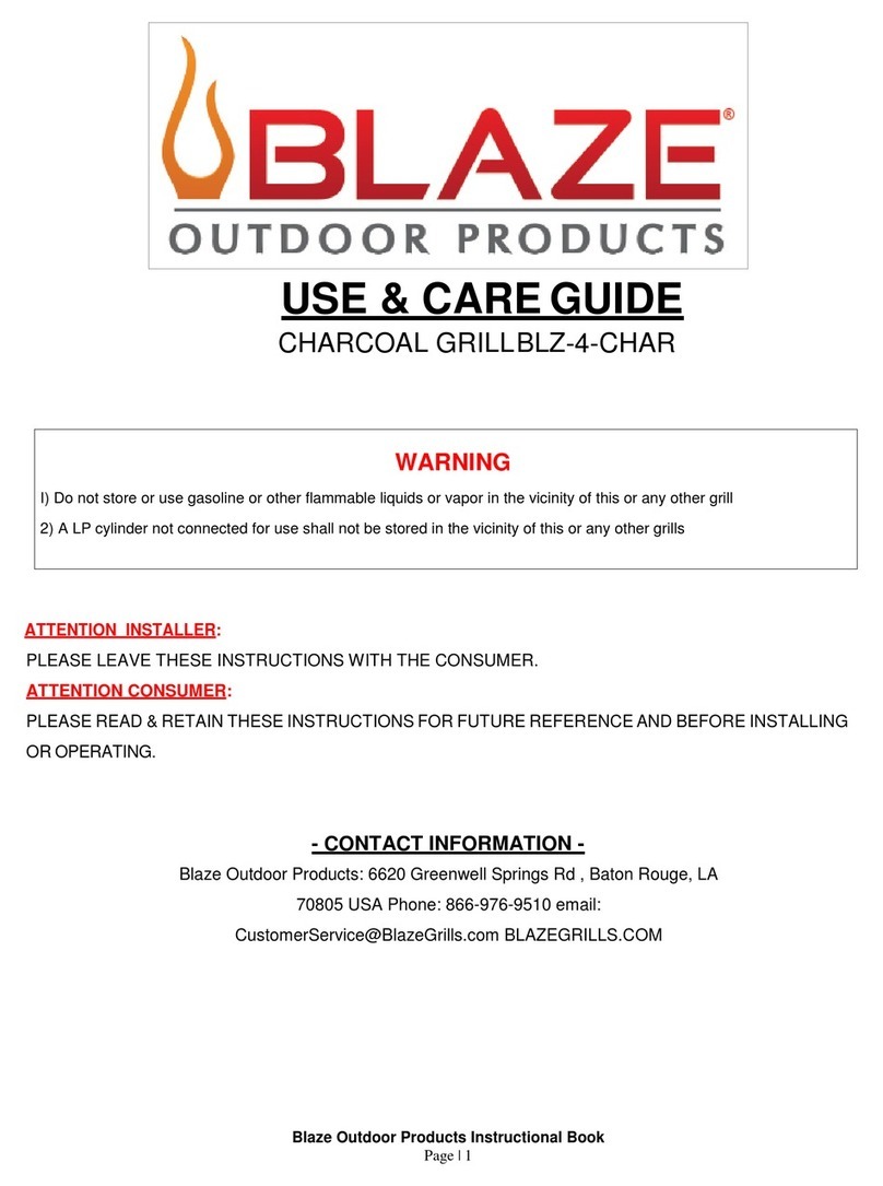 Blaze Outdoor LBLZ-4-CHAR user manual
