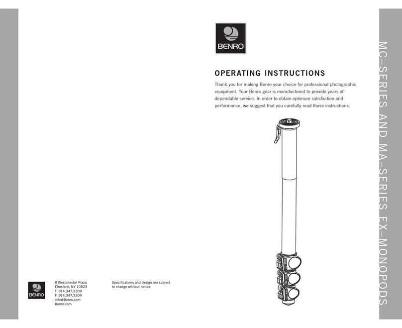 BENRO MC Series operating instructions