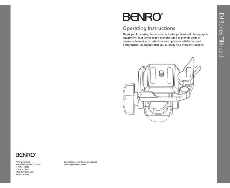 BENRO DJ Series operating instructions