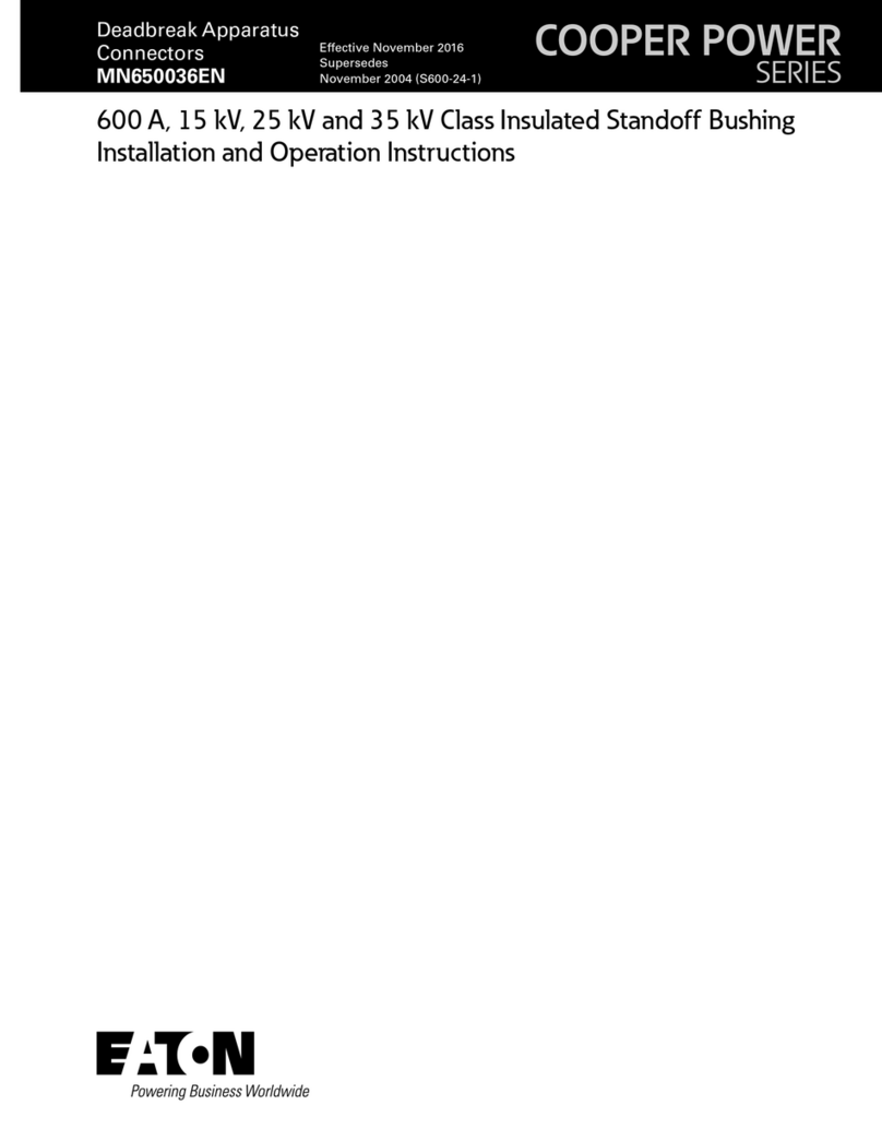 Eaton COOPER POWER SERIES User manual Eaton COOPER POWER SERIES User manual