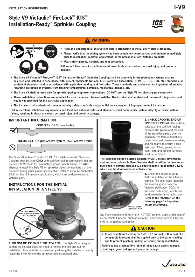 Victaulic V9 FireLock IGS User manual
