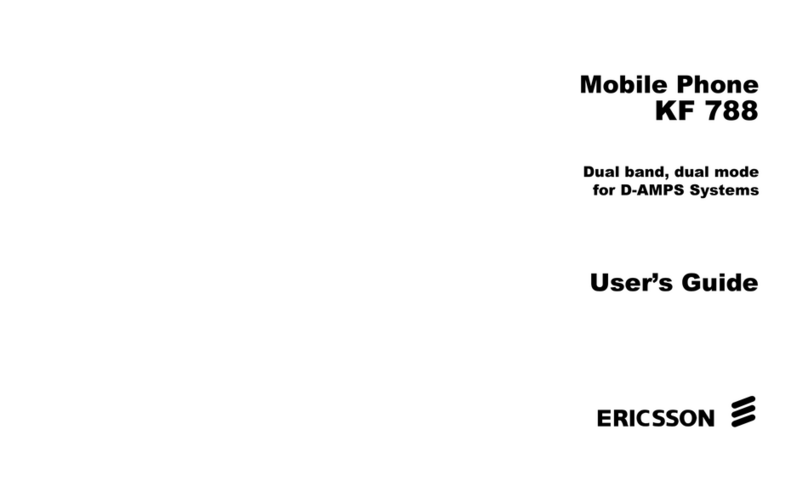 Ericsson KF 788 User manual Ericsson KF 788 User manual