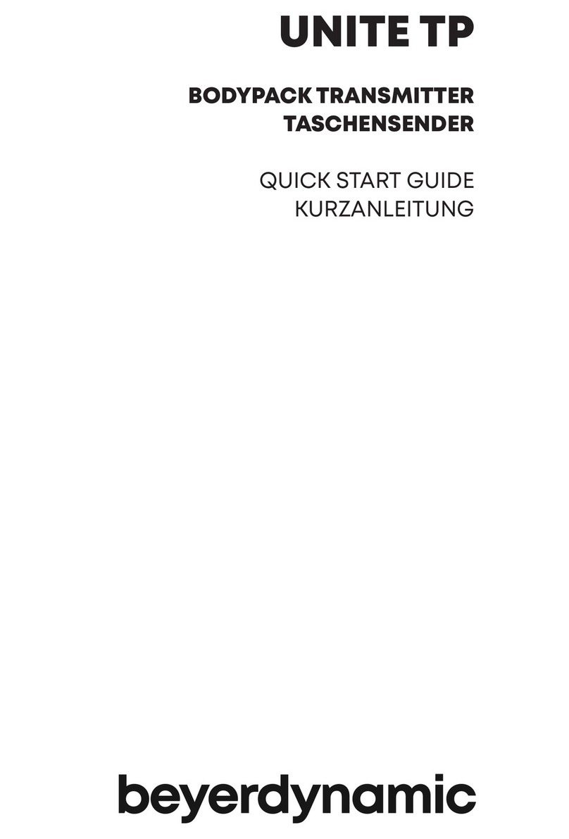 Beyerdynamic Unite TP User manual