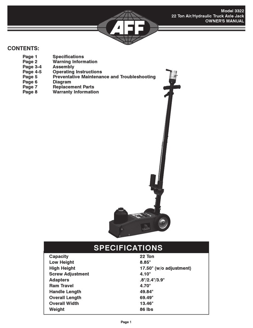 AFF 3322 owner's manual