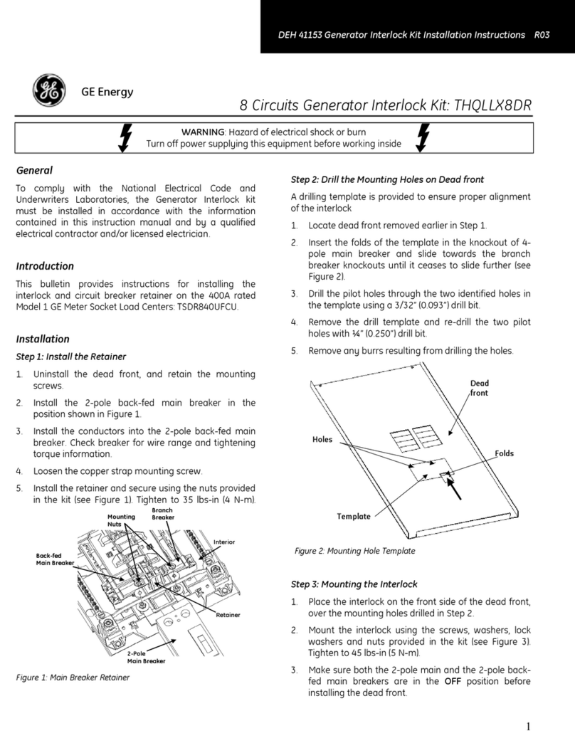 GE Energy THQLLX8DR installation instructions