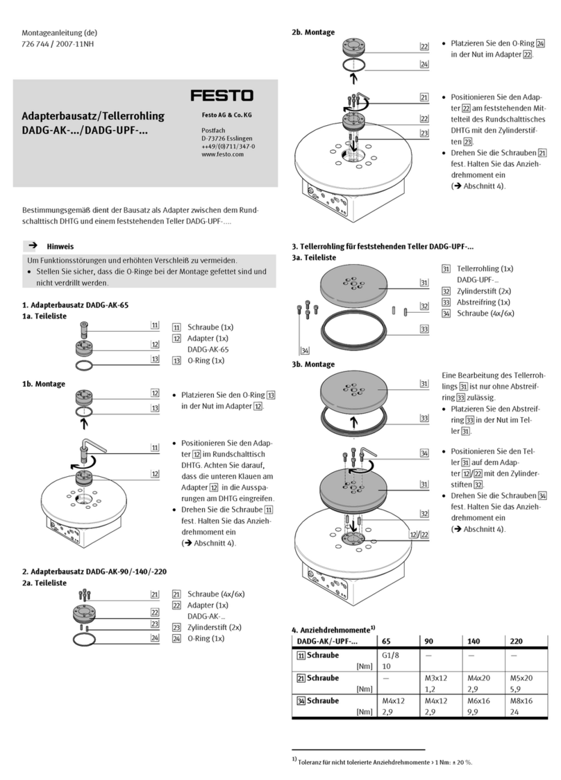 Festo DADG-UPF-Series User manual
