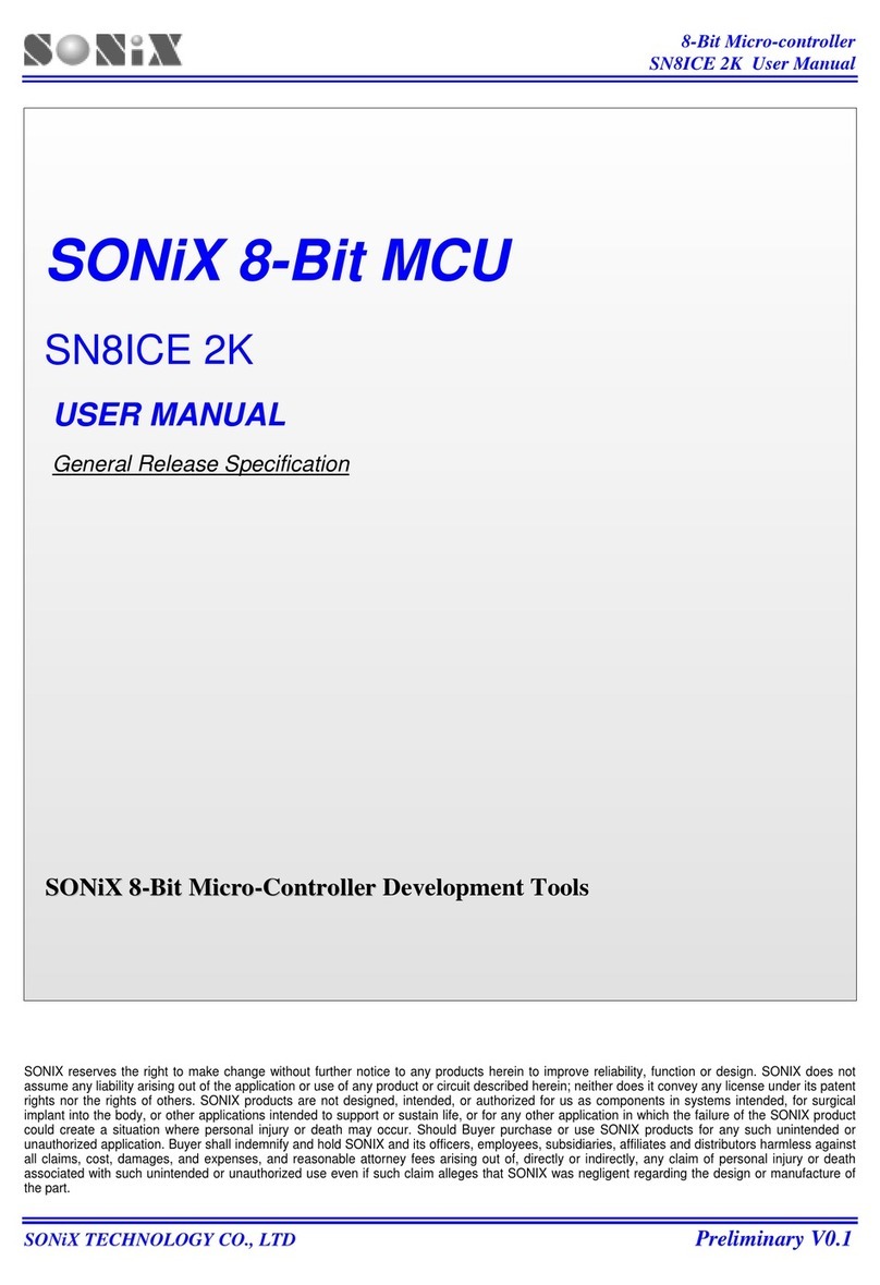 SONIX SN8ICE 2K user manual