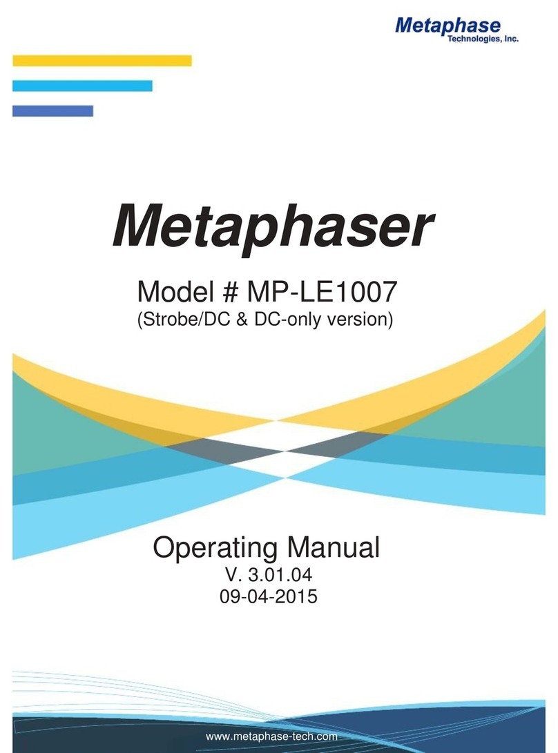 Metaphase Technologies Metaphaser MP-LE1007 operating manual Metaphase Technologies Metaphaser MP-LE1007 operating manual
