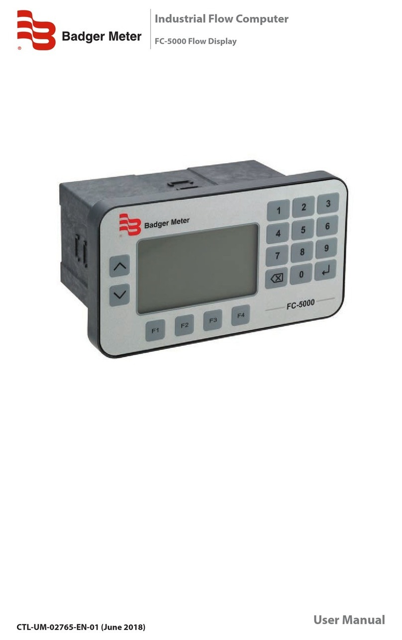 Badger Meter FC-5000 user manual