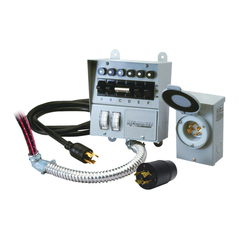 Reliance 31406CRK Installation and operating instructions