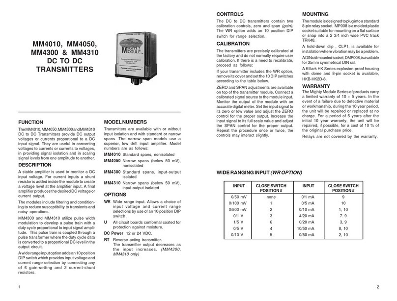 Mighty Module MM4010 User manual