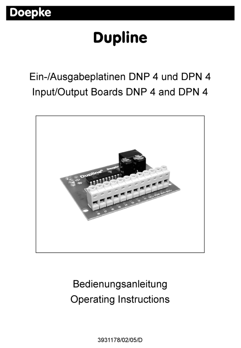Doepke Dupline DNP 4 operating instructions