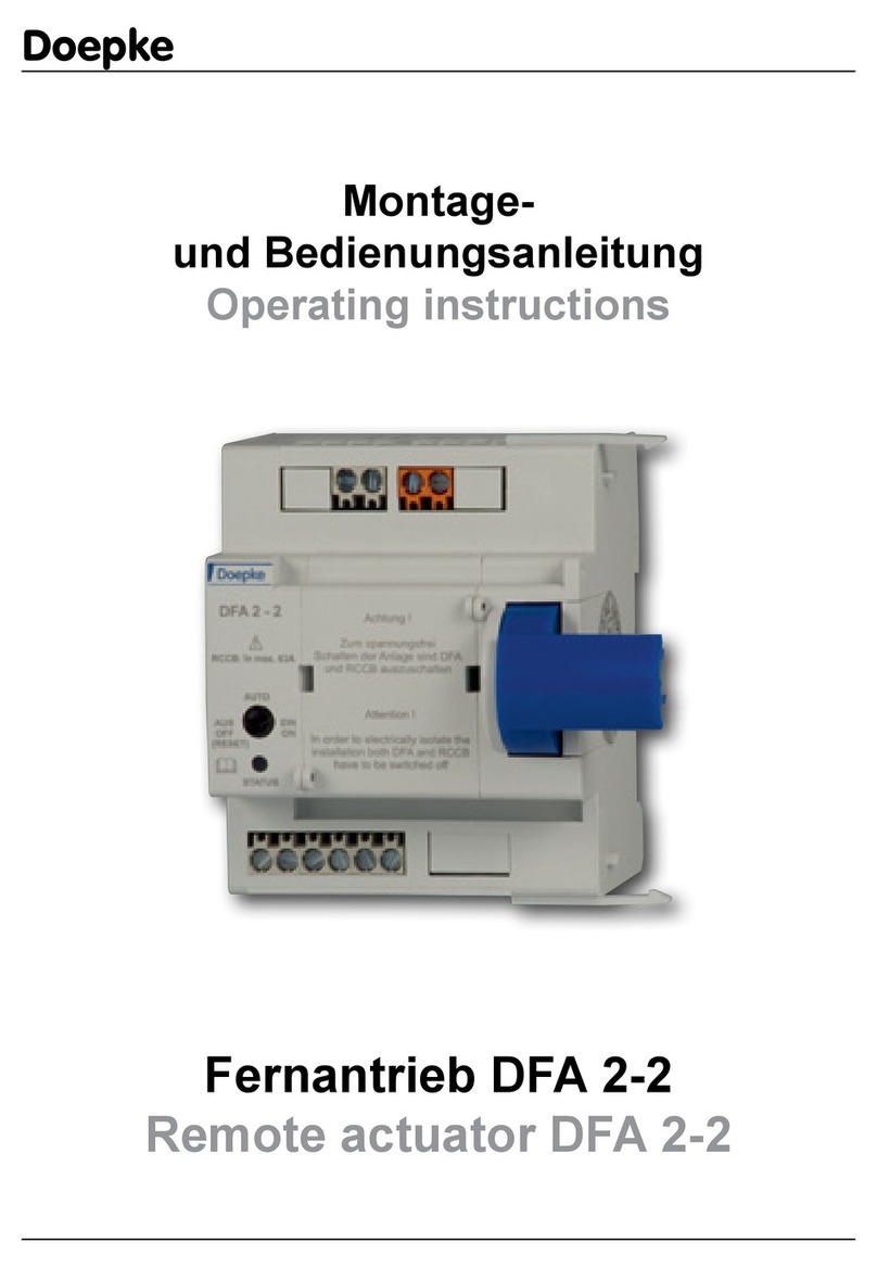 Doepke DFA 2-2 operating instructions