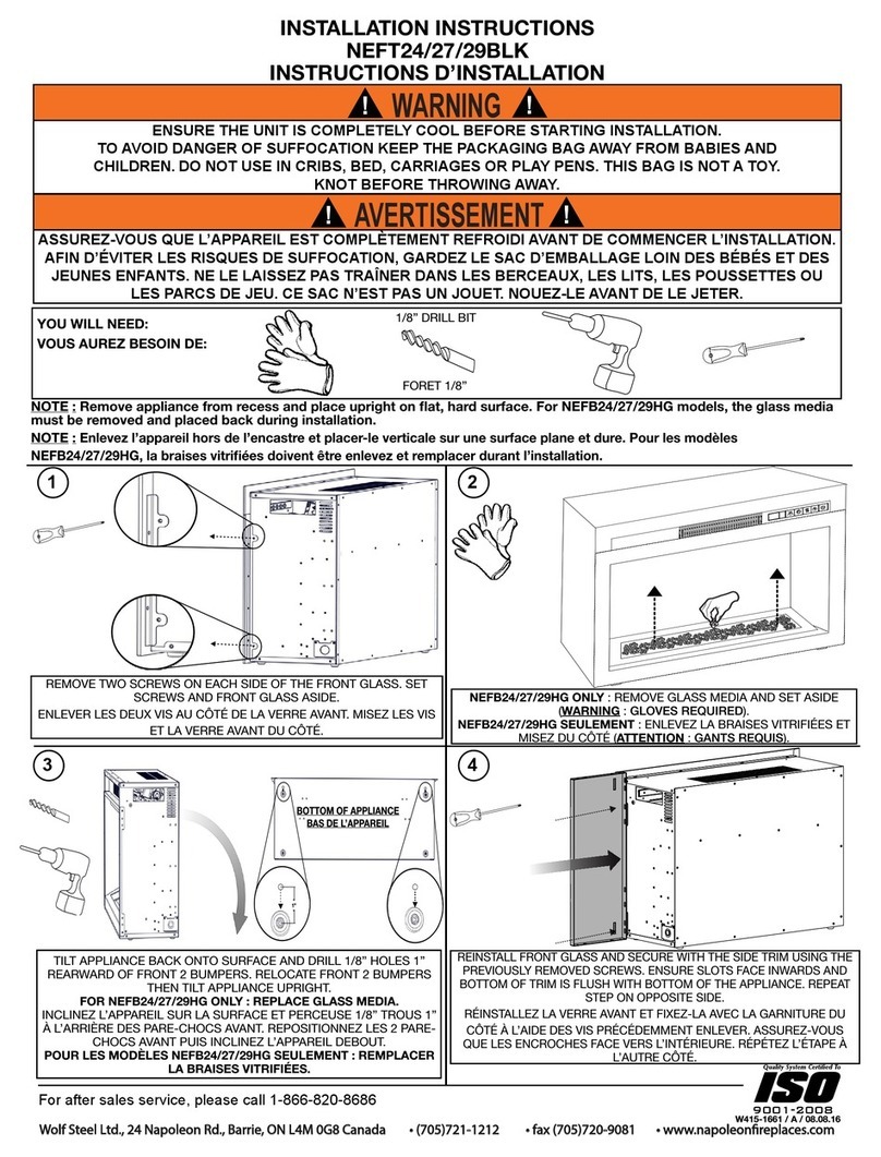 Napoleon NEFT24BLK installation instructions