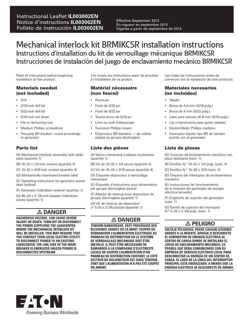 Eaton BRMIKCSR installation instructions