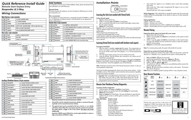 Directed Responder LE 2-Way Quick reference install guide