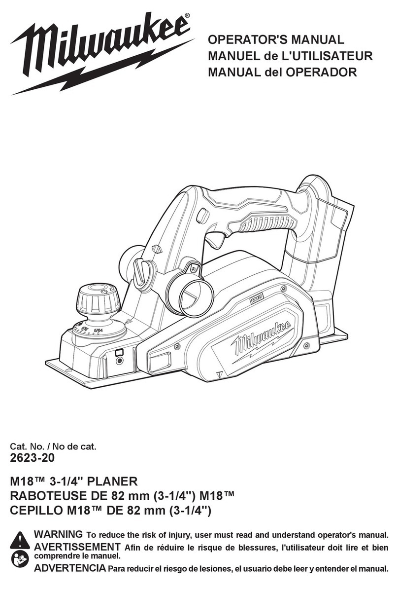 Milwaukee M18 2623-20 Operator's manual