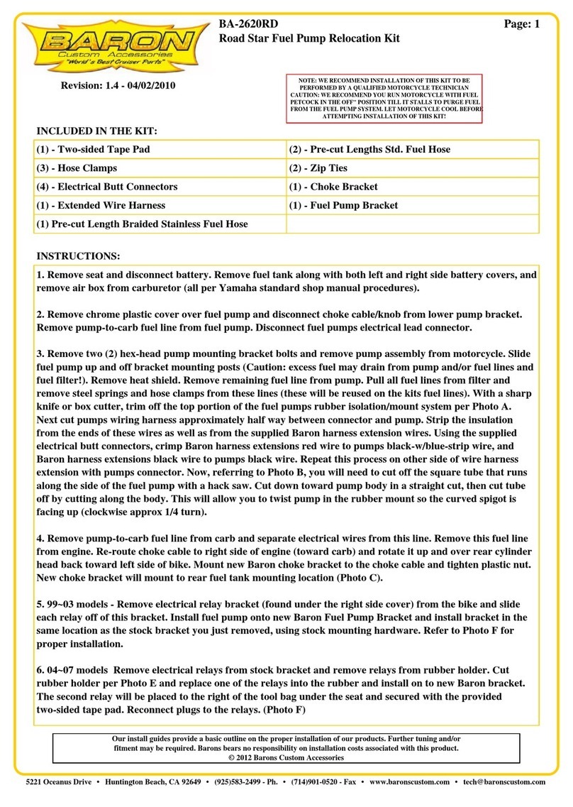 Baron BA-2620RD instructions Baron BA-2620RD instructions