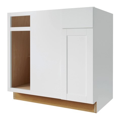 Euro-Rite Cabinets Blind Base Corner Panel Assembly instructions