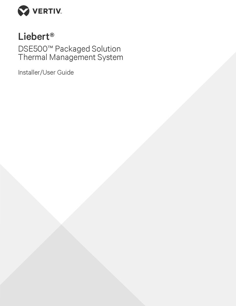 Vertiv Liebert DSE500 Installer/user guide