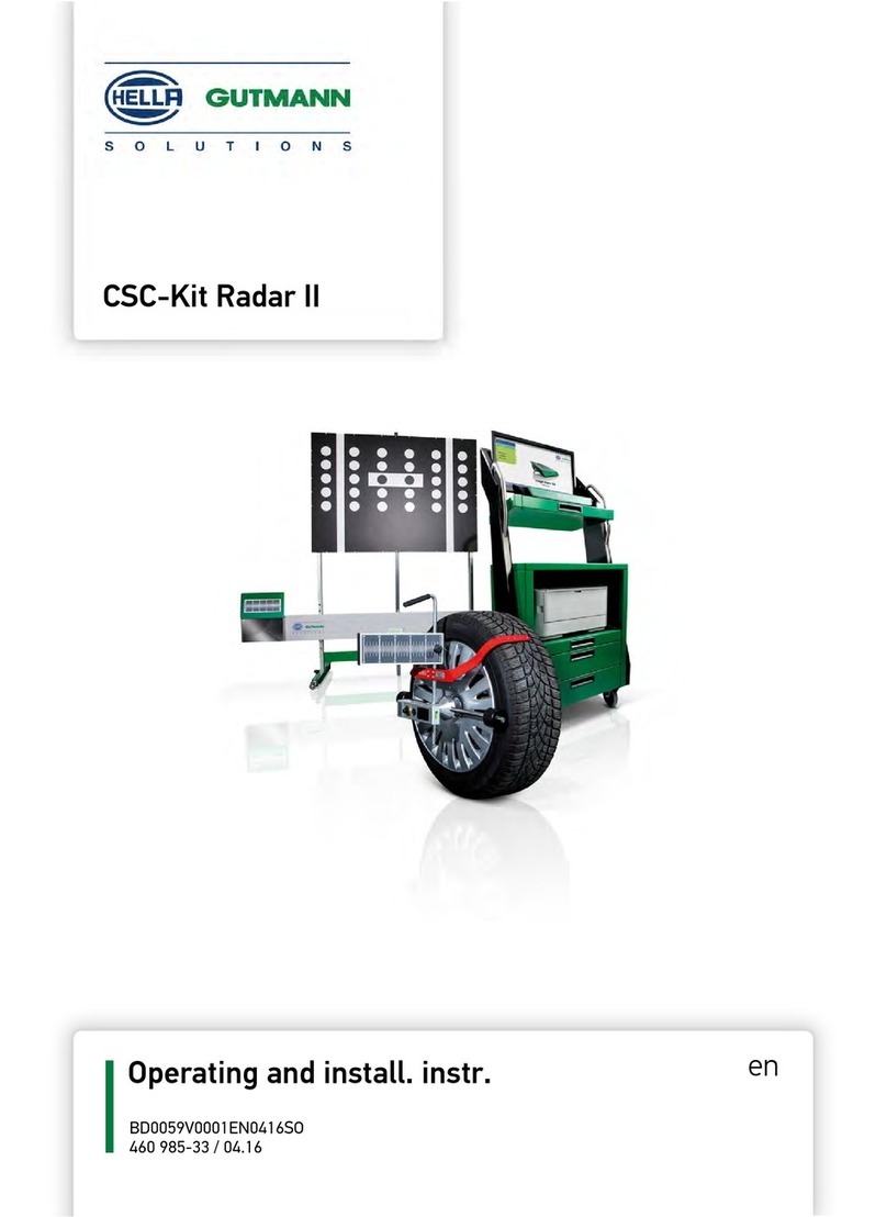 Hella Gutmann CSC-Kit Radar II Operating and installation instructions