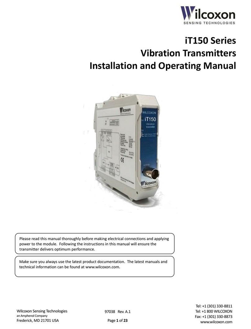 Wilcoxon iT150 Series Installation and operating manual