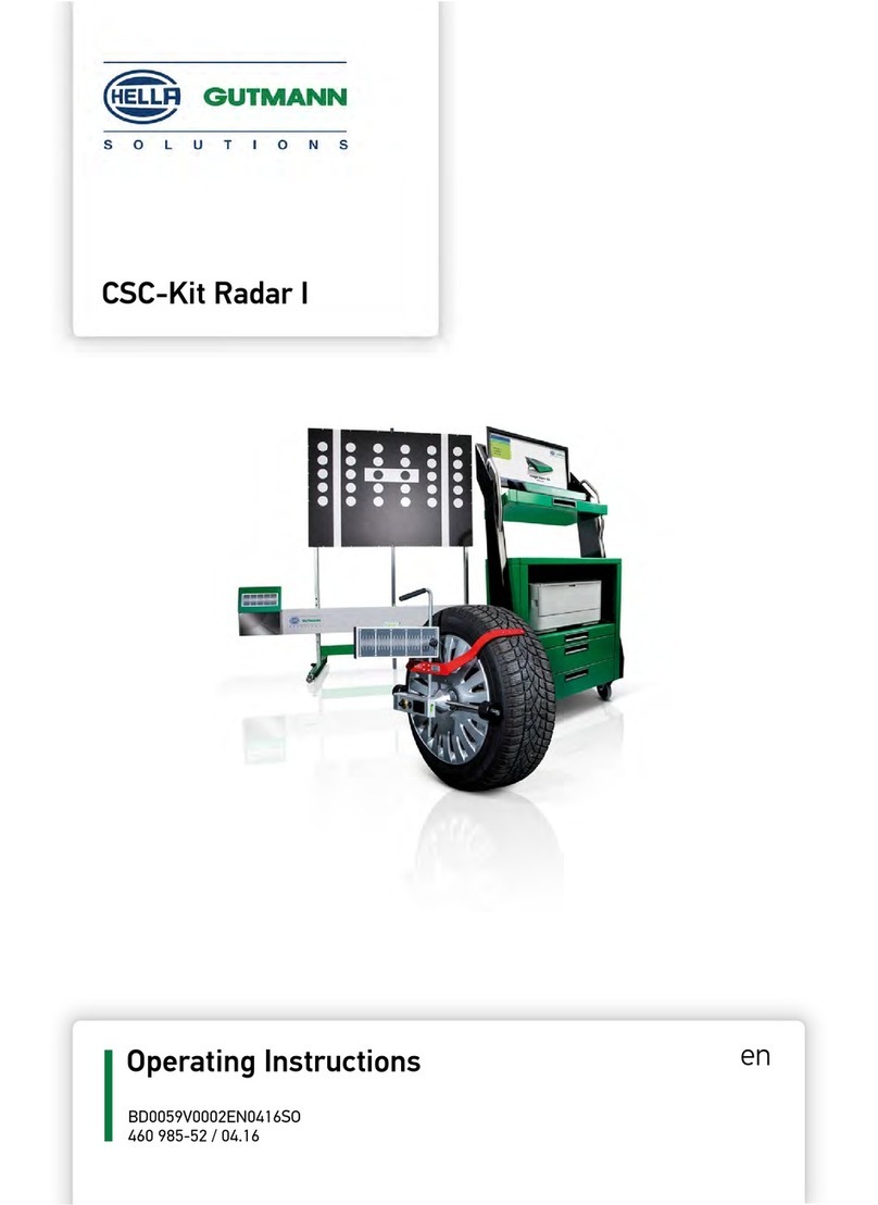 Hella Gutmann CSC-Kit Radar I operating instructions