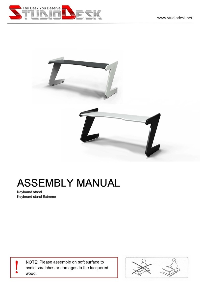 StudioDesk Keyboard stand User manual