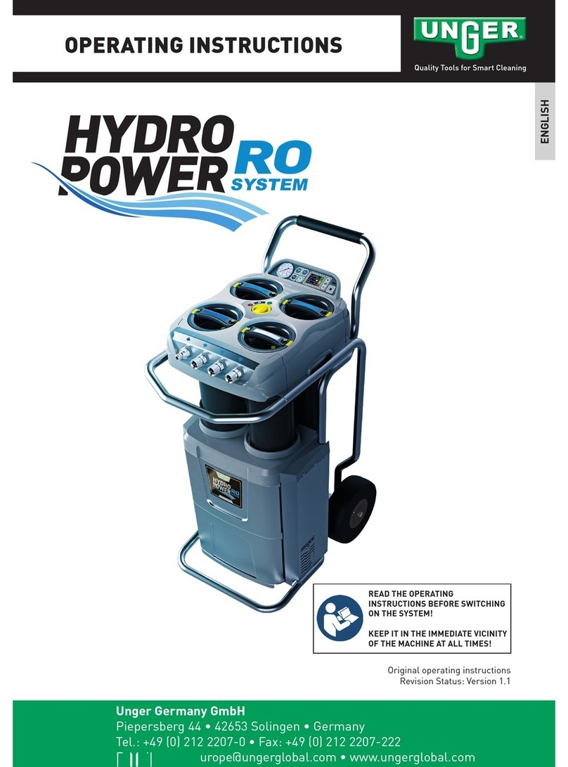 unGer Hydro Power RO System RO40C operating instructions