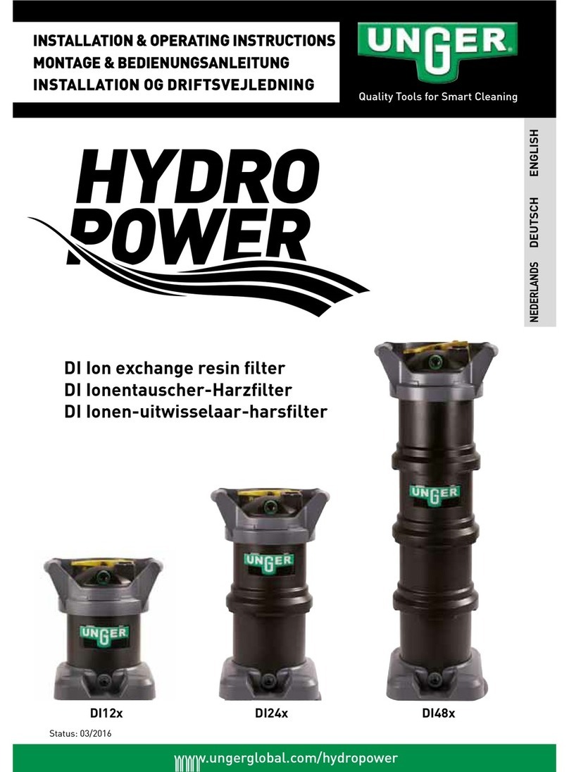 unGer Hydro Power DI12 Series Installation & operating instructions