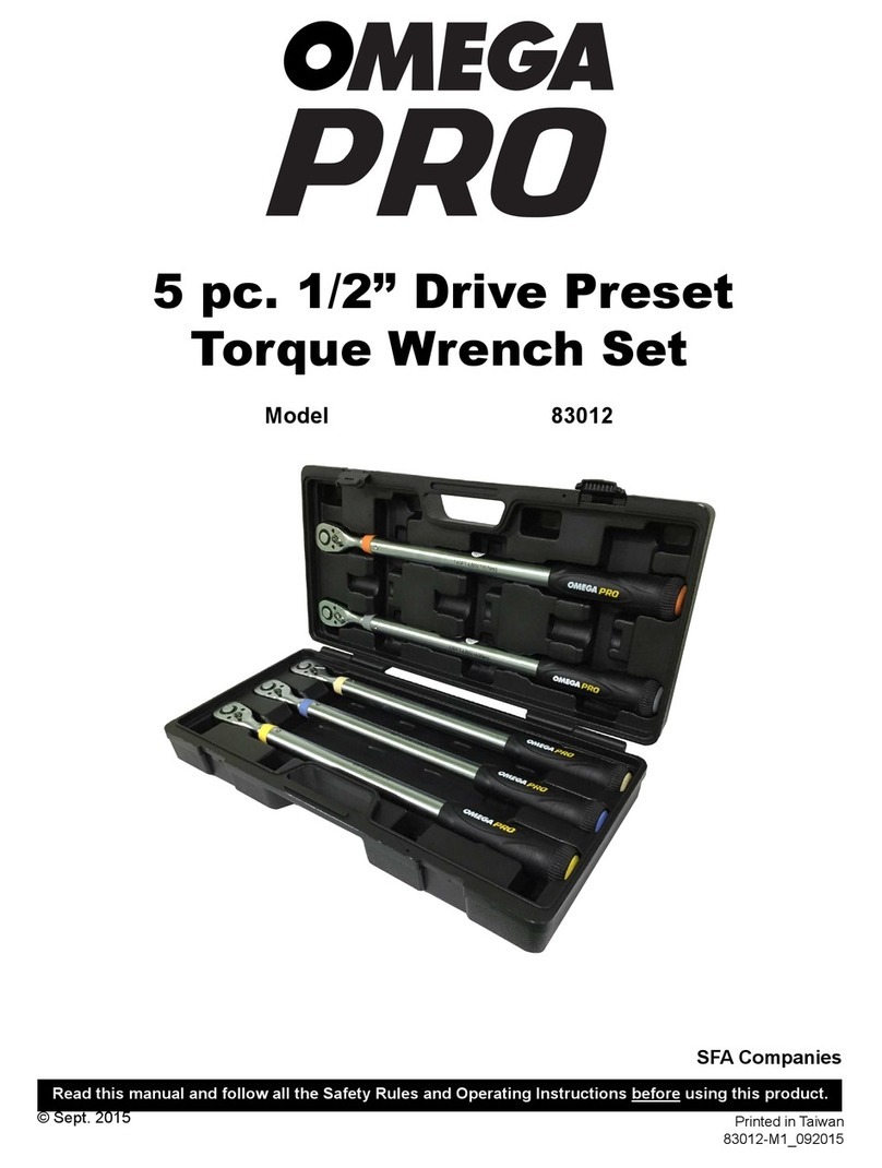 Omega Pro 83012 manual