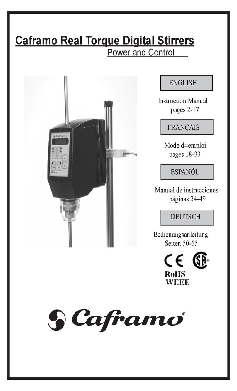 Caframo Real Torque Digital Stirrers instruction manual