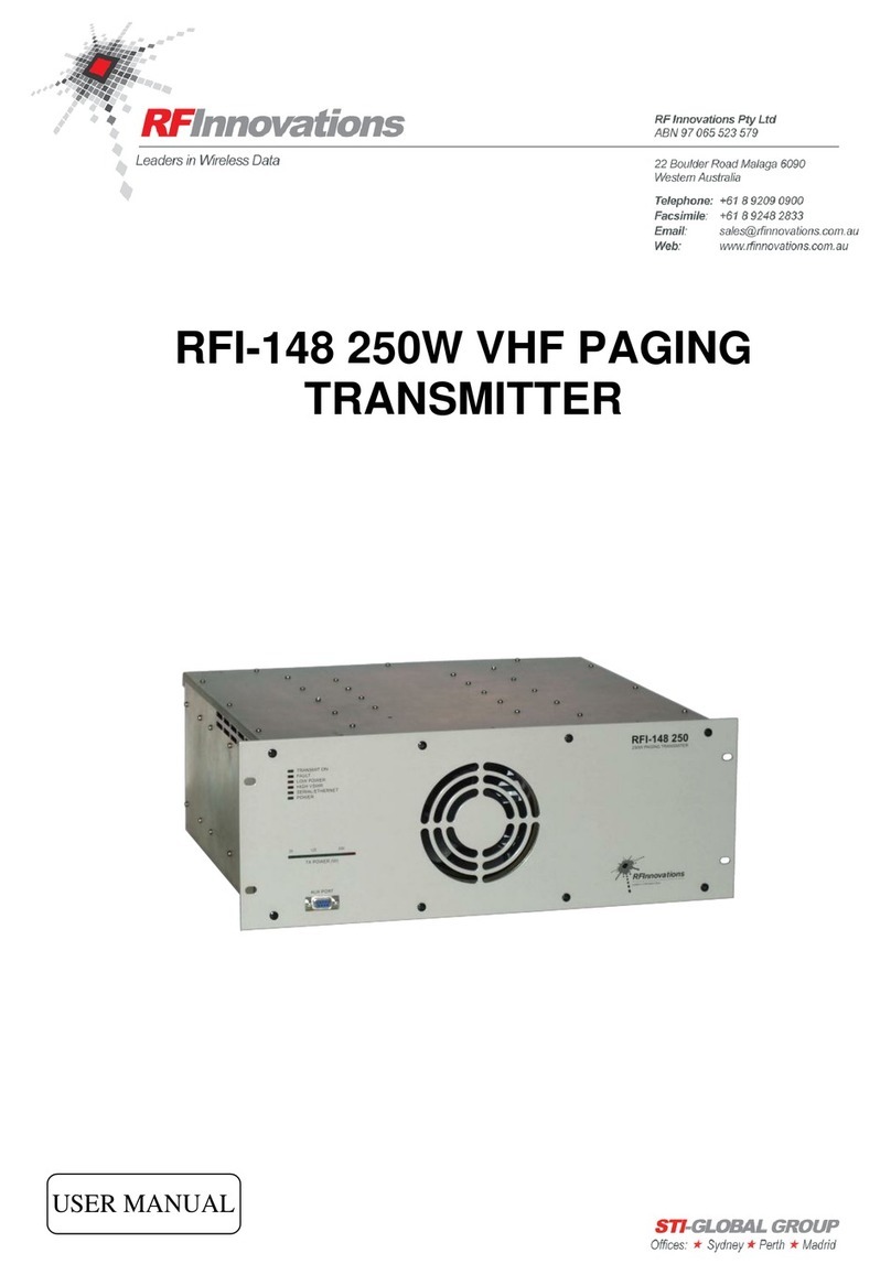RF Innovations RFI-148 user manual