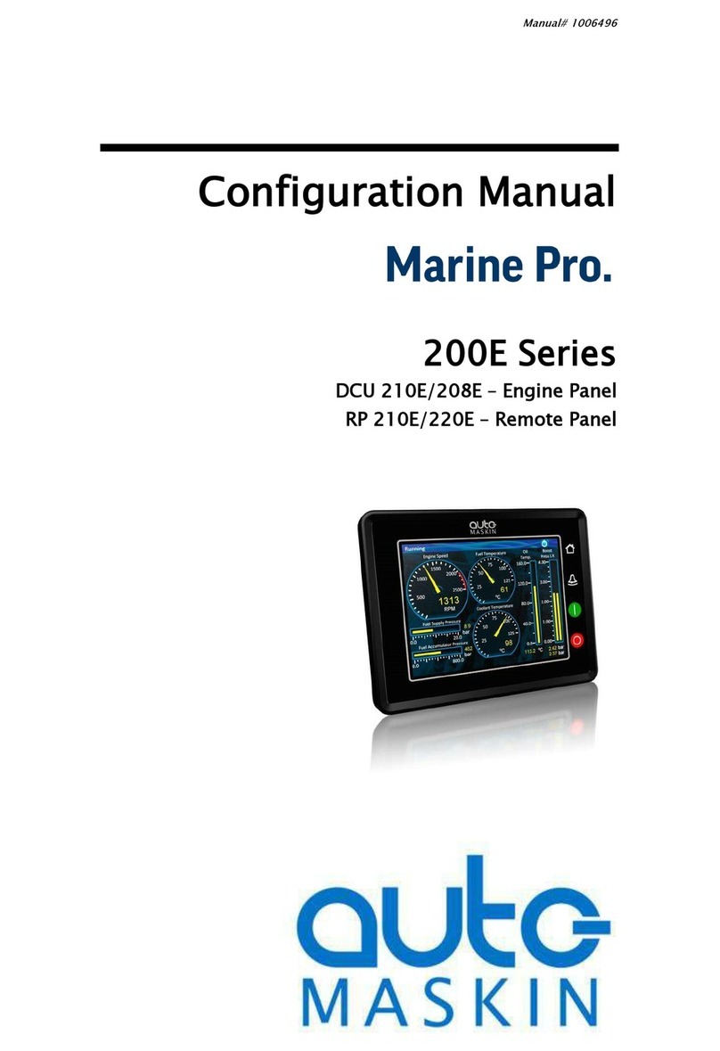 auto maskin Marine Pro 200E Series Instruction sheet