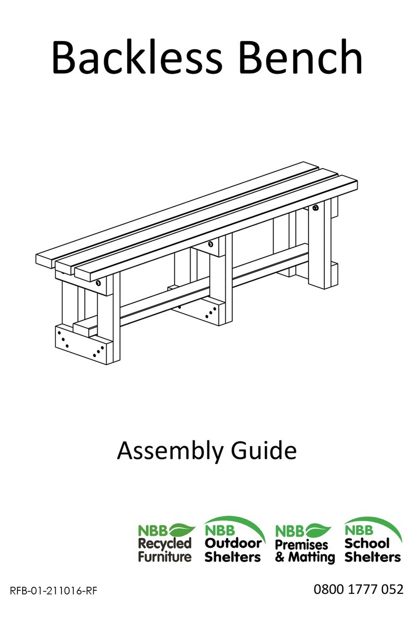 Recycled Furniture Backless Bench Assembly guide