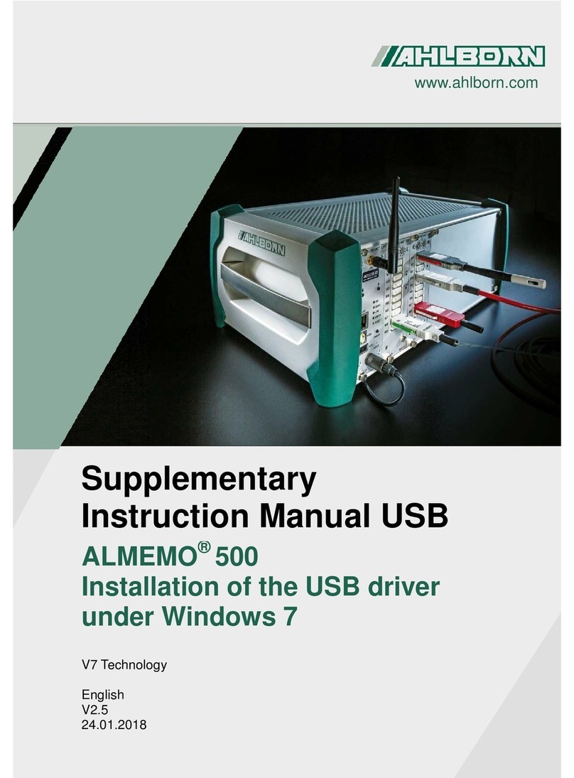Ahlborn ALMEMO 500 User manual