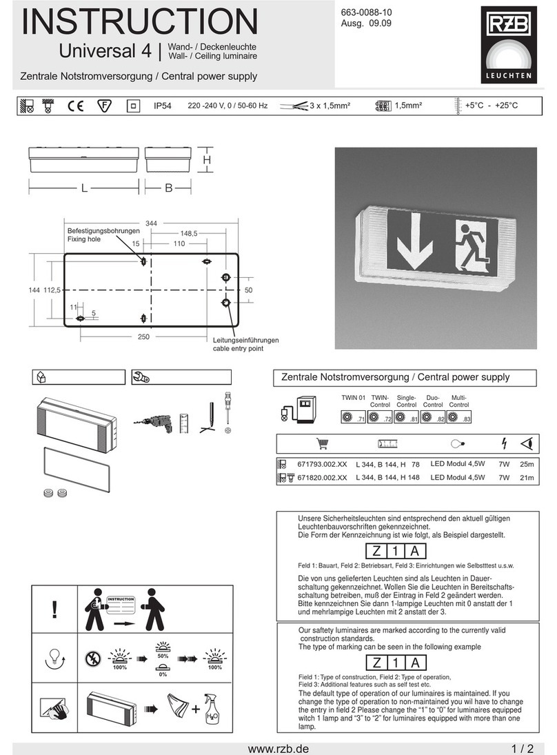RZB Leuchten Universal 4 Instruction