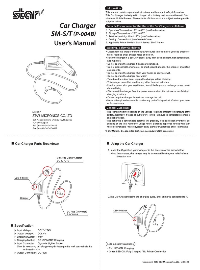 Star Micronics SM-S/T user manual