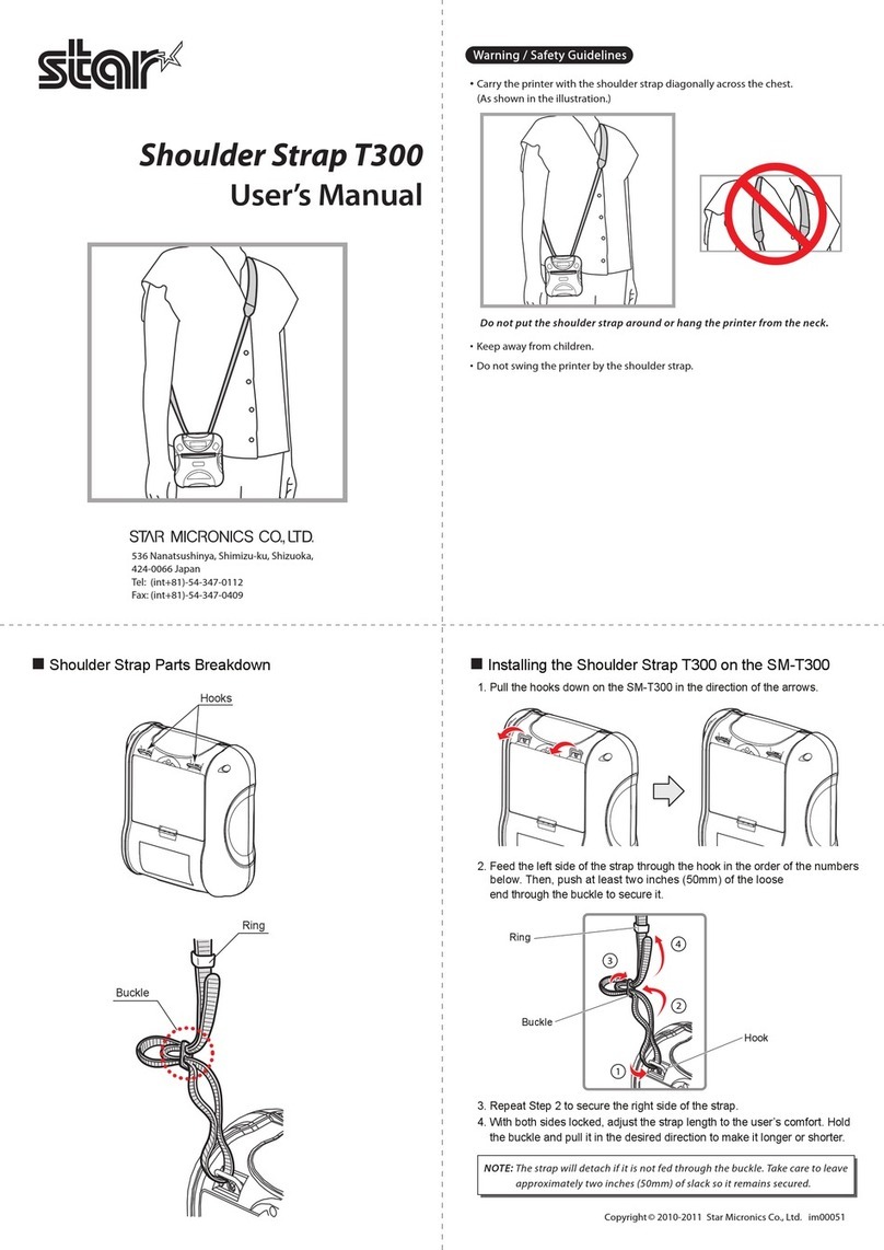 Star Micronics T300 user manual Star Micronics T300 user manual