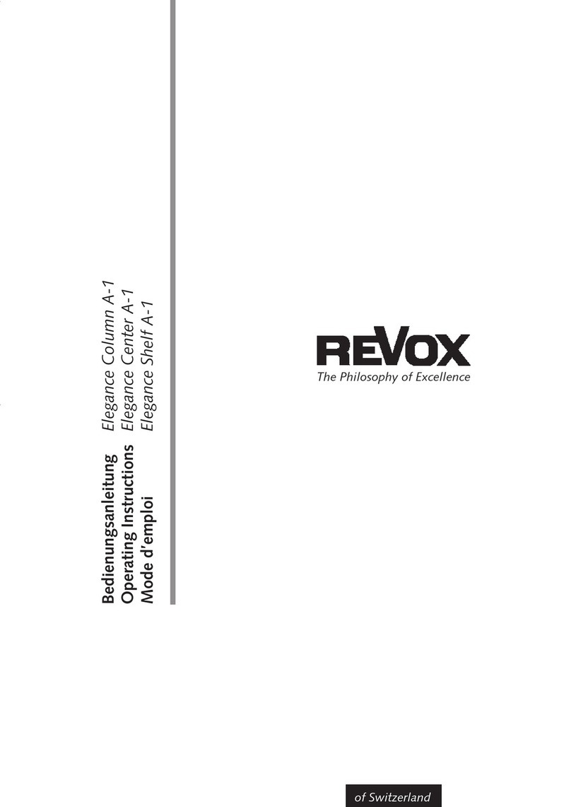 Revox Elegance Column A-1 User manual Revox Elegance Column A-1 User manual