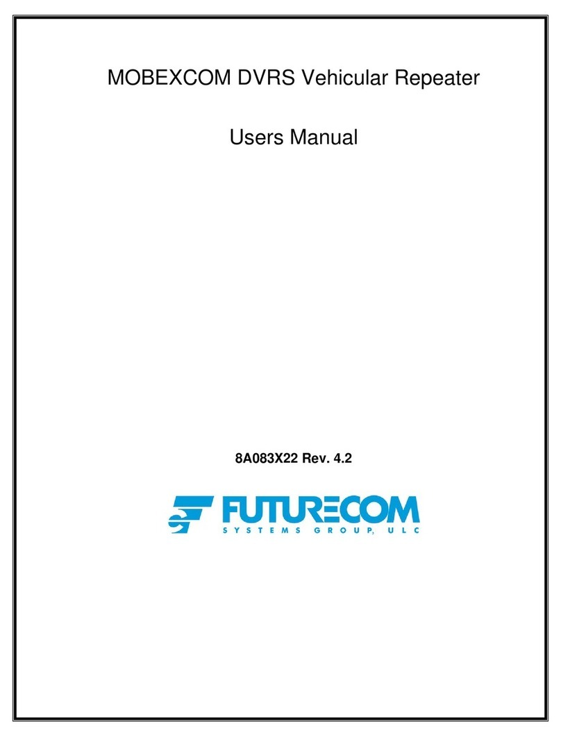 Futurecom MOBEXCOM DVRS User manual Futurecom MOBEXCOM DVRS User manual