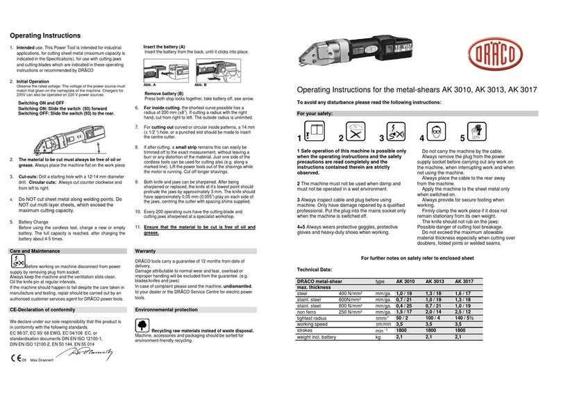 Draco AK 3010 User manual
