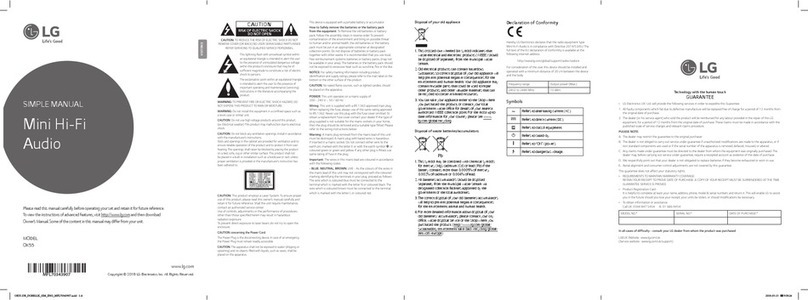 LG OK55 Specification sheet