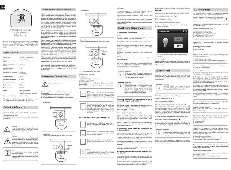 Fibar Group FGS211 operating manual