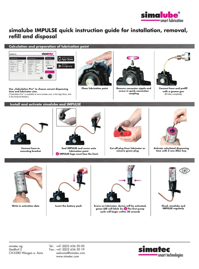 simalube IMPULSE Quick instruction guide