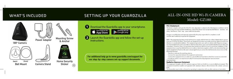 Guardzilla GZ180 User manual