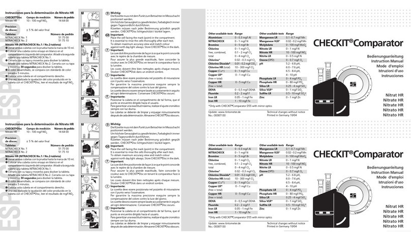 Aqualytic CHECKIT Comparator User manual