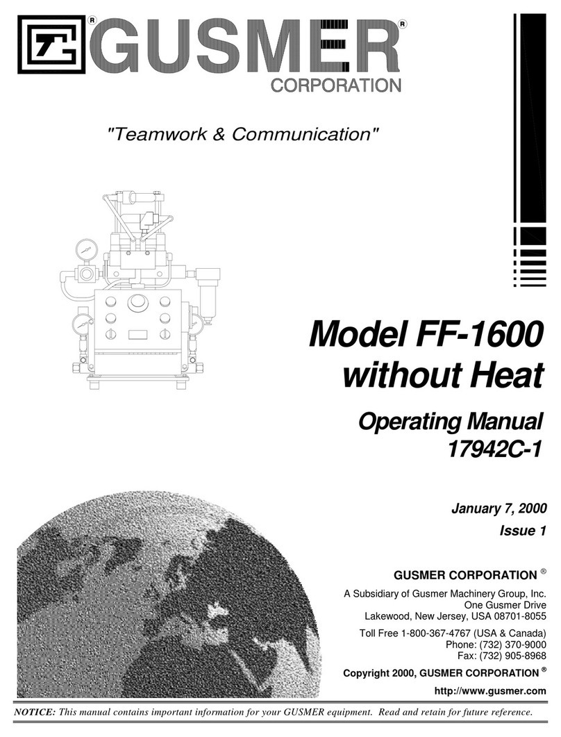 GUSMER ff-1600 operating manual